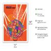 1964 New York Worlds Fair - The Unisphere Globe - Vintage Travel Poster by David Klein c.1964 - Fine Art Matte Paper Print (Unframed) 11x14in view 2