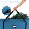Hearth & Harbor 9 ft Rolling Christmas Tree Storage Bag - Artificial Christmas Tree Bag with Reinforced Handles, Dual Zipper, Wide Opening and Wheels - Storage Container for Trees and Decorations view 3
