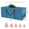 Hearth & Harbor 9 ft Rolling Christmas Tree Storage Bag - Artificial Christmas Tree Bag with Reinforced Handles, Dual Zipper, Wide Opening and Wheels - Storage Container for Trees and Decorations view 4