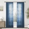Gewvary Pinch Pleat Curtain, 72 W x 100 L inch Light Filtering Linen Curtain Drape Panel for Living Room and Silding Door (1 Panel, Navy Blue) view 1