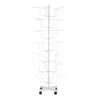 7 Tier 35 Hats Swivel Display Stand - Freestanding Headgear Wig Metal Adjustable Floor Standing Hat Rack - Removable 21X21X65" White view 1