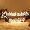 Yeeficent Neon Sign for Wall Decor, Will You Marry Me for Proposal Wedding Decorations, Custom Neon Signs for Bedroom, Personalized Light Up LED Sign (Warm White-Quieres Casarte Conmigo?) view 1