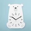 BEZIT Lovely Polar Bear Non-Ticking Silent Wall Clock view 2