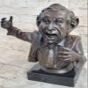 Bronze Sculpture Art Decor Hand Made Signed Bust President George W.Bush by Think Bronze Finery Artwork view 1