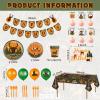 Suclain 165 Pcs Hunting Birthday Party Decorations Camo Deer Birthday Banner Hunting Tablecloths Camo Disposable Dinnerware Tableware for 16 Guests deer Camouflage Balloons Cake Cupcake Topper view 2