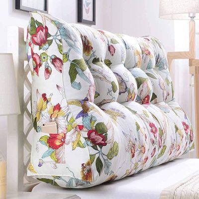 CAMZ Not Flimsy Triangular Reading Pillow King Queen Twin Full, Large Reading Wedge Pillows Bed Support Bolster Headboard Cushion Lumbar Pad for Day Bed & Bunk Bed (T,180cm/71inch)
