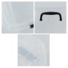 Anbers Pack of 4 Clear Latching Storage Boxes, 17.5 Quart Storage Bin with Lid and Handle view 2