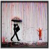 SIGNWIN Framed Canvas Wall Art Banksy Framed Canvas Prints Home Artwork Decoration for Living Room,Bedroom - 24"x36" Black view 1