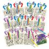 VKPI 12 Pieces Kids Coloring Goodie Bags, Reusable Canvas Bag, Cute Art Party Favors, Color Your Own Bags for DIY Painting Birthday Carnival Celebration, Party Supplies Gift, Girls and Boys view 1