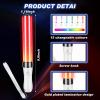 Lewtemi 3 Pcs K-pop Lightstick LED Glow Sticks 15 Color Reusable Concert Stick, Manual and Automatic Mode, Idol Flashing Glowsticks Wotagei Party Supplies for Raves Emergency Camping New Year view 2