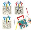 VKPI 8 Pieces Kids Coloring Goodie Bags, Reusable Canvas Bag, Cute Art Party Favors, Color Your Own Bags for DIY Painting Birthday Carnival Celebration, Party Supplies Gift, Boys view 1