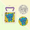 VKPI 12 Pieces Kids Coloring Goodie Bags, Reusable Canvas Bag, Cute Art Party Favors, Color Your Own Bags for DIY Painting Birthday Carnival Celebration, Party Supplies Gift, Girls view 2