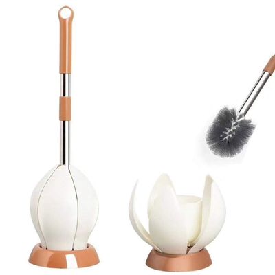 YYDS Toilet Brush Toilet Brush and Holder, 2 Pack Toilet Brush Holder Set, Bathroom Toilet Bowl Brush Set, Auto Close/Open for Cleaning