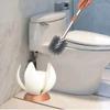 YYDS Toilet Brush Toilet Brush and Holder, 2 Pack Toilet Brush Holder Set, Bathroom Toilet Bowl Brush Set, Auto Close/Open for Cleaning view 2