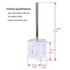YYDS Toilet Brush Resin Toilet Brushes and Holders Floor-Standing Toilet Cleaning Brush for Bathroom Deep Cleaning Black White for Cleaning (Color : White) view 2