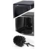 YYDS Toilet Brush Resin Toilet Brushes and Holders Floor-Standing Toilet Cleaning Brush for Bathroom Deep Cleaning Black White for Cleaning (Color : White) view 3