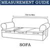 4 Piece T Cushion Sofa Slipcovers Thick Couch Cover Furniture Protector Stretch T Cushion Sofa Covers for 3 Cushion Couch with 3 Individual T Cushion Covers Washable (Brown, Sofa) view 3