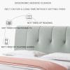 HomeLoft Basics Double Headboard Cushion Fleece Bed Backrest King Size Lumbar Support Pad Wall Pillow Removable Cover for Bedroom Dorm Hotel Daybed Bed Decoration,C,No headboard 63"/160cm view 2