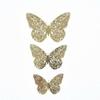 12 Pcs Gold 3D Butterfly Wall Decals Removable Diy Stickers Party Events Decorations view 1