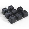 Ahasolid Bed Risers 4 Inch Heavy Duty, Furniture Risers for Bed Frame, Couch, Desk, Chair, Lifts Up to 1,500 lb, Set of 8, Black view 1