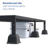 Ahasolid Bed Risers 4 Inch Heavy Duty, Furniture Risers for Bed Frame, Couch, Desk, Chair, Lifts Up to 1,500 lb, Set of 8, Black view 2