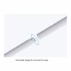 YYDS Toilet Brush Toilet Brush and Hodler Set with Base Silicon Brushes Wall Mounted Long Handle Quick Dry(Size:90mm,Material:PP+TPR) for Cleaning (Color : White) view 4