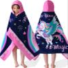 VOOVA & MOVAS Toddler Towels for Girls Age 3-8, 30''X50, Soft Thick Absorbent Cotton Towels for Boys | Perfect for Beach, Pool, Bath, Magic Unicorn view 1