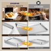 BIEAMA 12 Pack Half Size Baking Sheet Pan Aluminum Commercial Pan for Oven Freezer Bakery Hotel Restaurant 18"  13" view 4