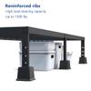 Ahasolid Bed Risers 3 Inch Heavy Duty, Furniture Risers for Bed Frame, Couch, Desk, Chair, Lifts Up to 1,500 lb, Set of 8, Black view 2