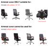 WOMACO Office Chair Covers, Stretch Computer Chair Cover with Armrest Covers, Universal Boss Chair Covers Modern Simplism Style High Back Chair Slipcover (Leaves and Flowers, Large) view 3