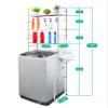 susunnus Over The Toilet Storage 3 Tier M,Bathroom Shelves Over Toilet,Freestanding Space Saver with Toilet Paper Holder,Stainless Steel,Pragmatic,Sturdy,Waterproof,Silver view 2