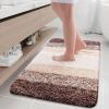 Arotive Microfiber Bathroom Rugs, Shaggy Soft and Absorbent Bath Rug, Non-Slip, Thick Plush Machine Washable Dry Bath Mats for Bathroom, Tub and Shower, 36x24, Brown, Rectangular view 1