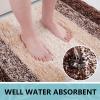 Arotive Microfiber Bathroom Rugs, Shaggy Soft and Absorbent Bath Rug, Non-Slip, Thick Plush Machine Washable Dry Bath Mats for Bathroom, Tub and Shower, 36x24, Brown, Rectangular view 3
