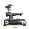 Desktop Rockery Waterfall Fountain with Rockery, Aquariums and Stones for Living Room Office Decorate, Ceramic (Tank Size: 16L x 8W x 4H Inch) view 3