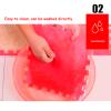 12 Pieces Thickened Plush Foam Interlocking Floor Mat,Fluffy Square Foam Tiles with 12 Edgings,Soft Anti-Slip Puzzle Area Rug Playmat for Bedroom,12X12inch,12 Tiles/11.6 Sq.Ft,Camel+Coffee view 4