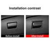 MUEdie for Buick Regal 2017 2020 Car Interior Carbon Fiber Copilot Glove Box Handle Bowl Frame Cover Trim Accessories view 4