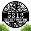 Custom Metal Address Plaque for outside, Personalized Modern House Number Sign with Address Name,Outdoor Metal Sign,Gifts for Anniversary,Housewarming Gift,Address signs,Outside Dcor view 1