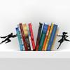 Artori Design Book Ends to Hold Books Heavy Duty Hidden Metal Bookends for Shelves Bookend Book Holder for Home Decorative Gift for Book End Lovers and Home Dcor (Supergal+Book&Hero) view 1