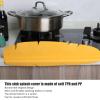 Sink Splash Guard, Silicone Water Splash Guard Strong Suction Sink Splash Guard Behind Faucet Kitchen Sink Accessories(Yellow) view 3