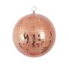 2 Pcs Rose Gold 10" wide Glass Mirror Balls Ornaments Party Wedding Home Decorations view 1