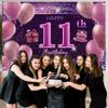 11th Birthday Decorations for Girls Happy Birthday Banner Pink Decorations for Party Backdrop for Women view 3