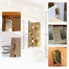 Bed Rail Brackets 4PCS Bed Frame Brackets for Rails Heavy Duty Non Bed Frame Hardware Kit for Wood Bed Connectors Hold Plates for Headboards Footboards view 2