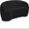 Meridian Furniture 693Black-S Hyde Collection Modern | Contemporary Boucle Fabric Upholstered Sofa, Black, 89.5" W x 38" D x 28" H view 1