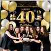 40th Happy Birthday Banner Birthday Decorations for Men Birthday Party Decorations Birthday Backdrop view 3
