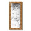 ArtToFrames 8x20 Inch Multi Picture Frame, This 1.50 Inch Custom Wood Poster Frame is Gold Panel - Comes with Regular Glass and Corrugated Backing (WOMOM83381-8x20) view 3