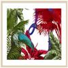 Amanti Art Framed Wall Art Print 33x41 Toucan And Flamingo by Fab Funky, Animals Wall Art, Modern Contemporary Decor, X-Large Poster Painting Artwork for Living Room, Bedroom, Bathroom, Kitchen, view 1