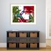 Amanti Art Framed Wall Art Print 33x41 Toucan And Flamingo by Fab Funky, Animals Wall Art, Modern Contemporary Decor, X-Large Poster Painting Artwork for Living Room, Bedroom, Bathroom, Kitchen, view 4