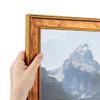 ArtToFrames 8x22 Inch Multi Picture Frame, This 1.50 Inch Custom Wood Poster Frame is Gold Panel - Comes with Economy Acrylic and Corrugated Backing (2WOMOM83381-8x22) view 1