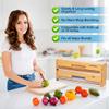 TidyCulture 18 Inch Large Foil Wrap Dispenser with Cutter, 2 in 1 Aluminum Butcher Parchment Paper Freezer Tin Wax Cling Foil Plastic Wrap Organizer for Kitchen Drawer Bamboo Saran Storage Roll Holder view 4