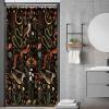 Fairy Rustic Forest Shower Curtain for Bahtroom, Country Woodland Wild Animals Butterfly Mushroom Set Hunting Shower Curtain, Farmhouse Rustic Cabin Lodge Shower Curtain Set with Hooks 36X70IN view 2